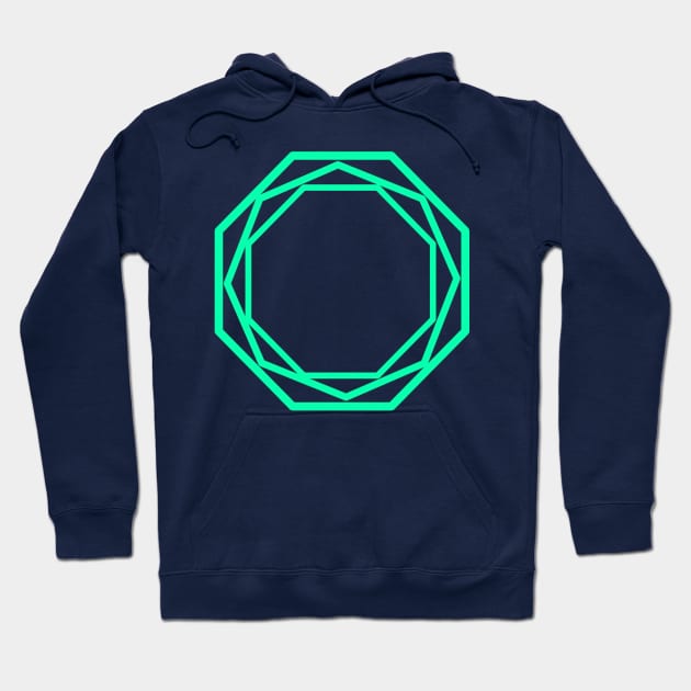 Green Circles Hoodie by Circles-T